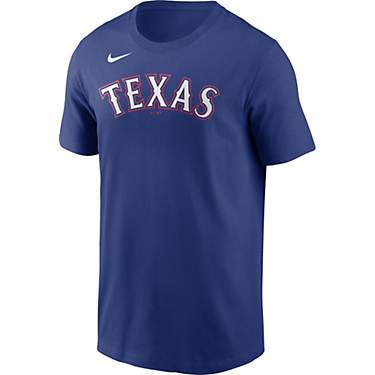 Nike Men's Texas Rangers Wordmark T-Shirt                                                                                       
