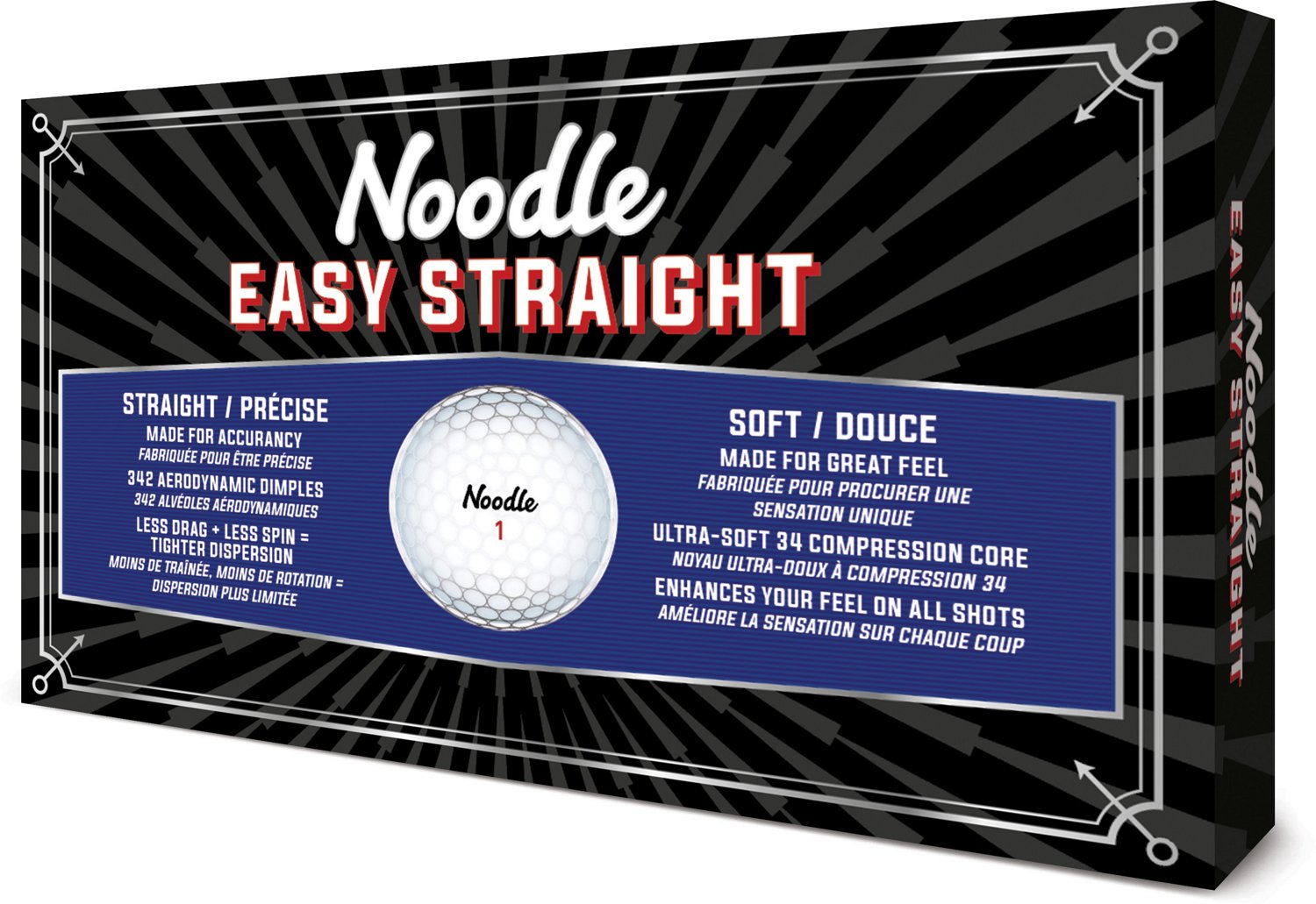 TaylorMade Noodle Easy Straight Golf Balls Academy