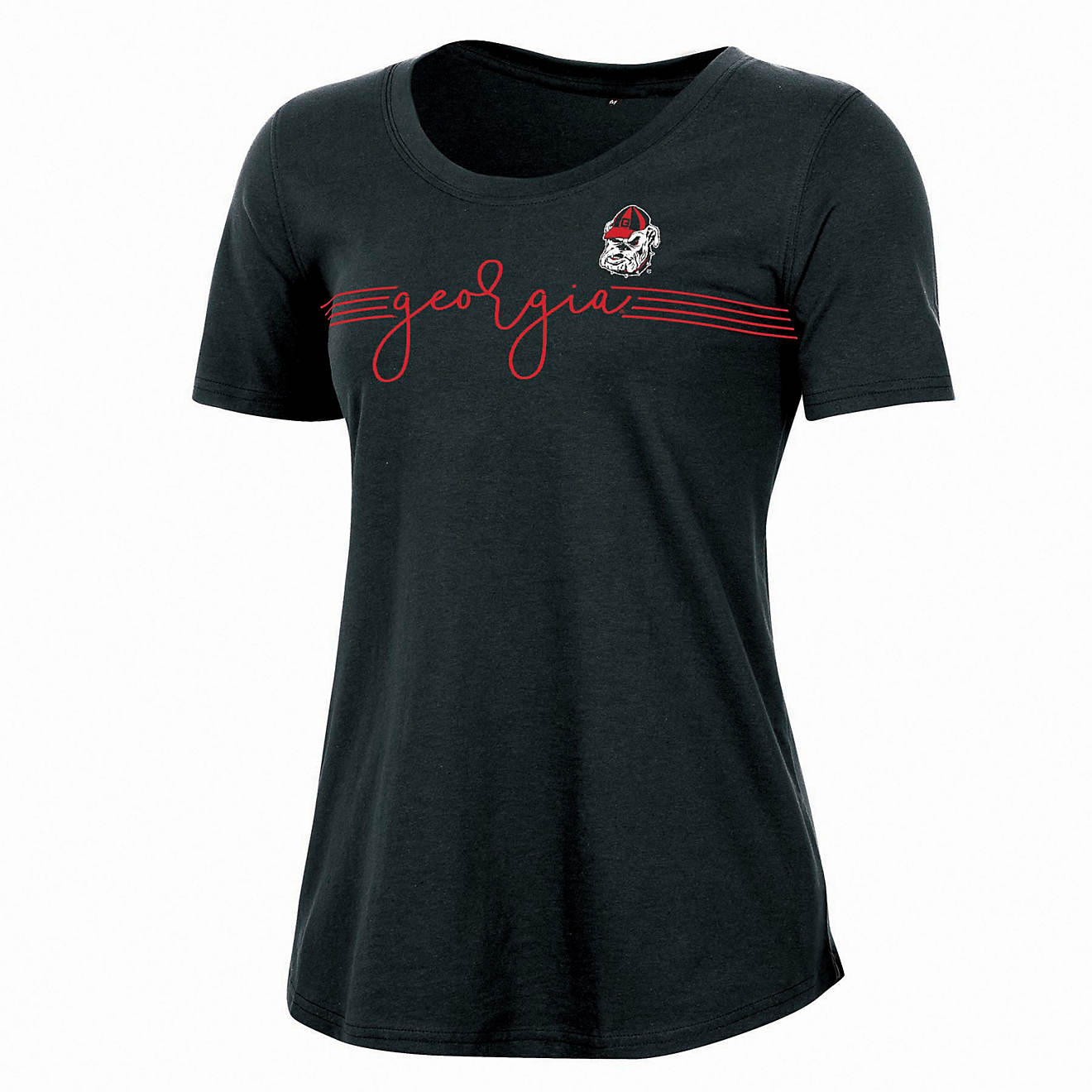 Champion Women's University of Georgia Relaxed Script Scoop Neck Short Sleeve T-shirt                                            - view number 1