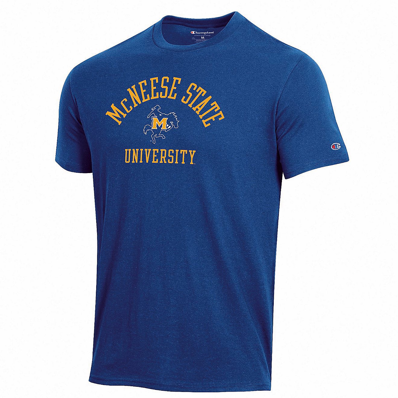 Champion Men's McNeese State University Heathered Short Sleeve T-shirt                                                           - view number 1