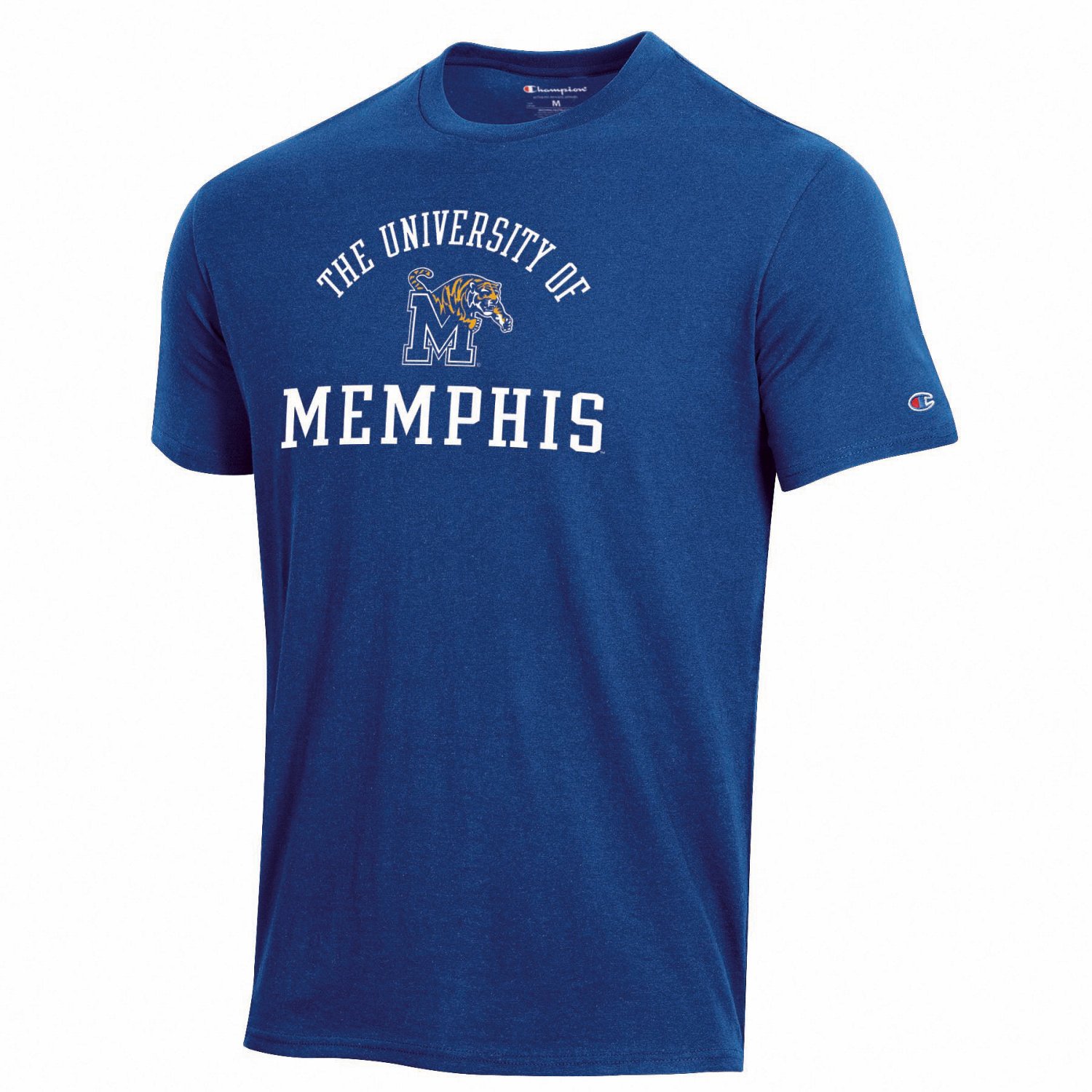 Champion Men's University of Memphis Heathered Short Sleeve T-shirt ...