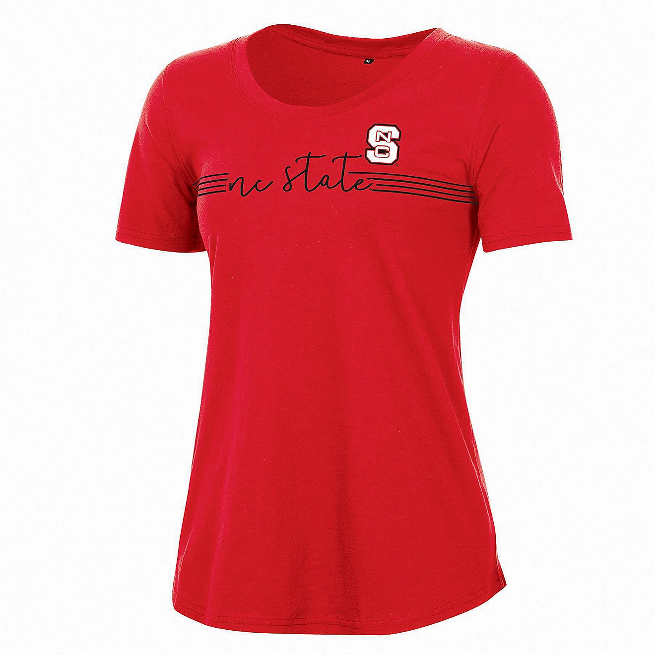 Champion Women's North Carolina State University Relaxed Script Scoop Neck Short Sleeve T-shirt                                  - view number 1