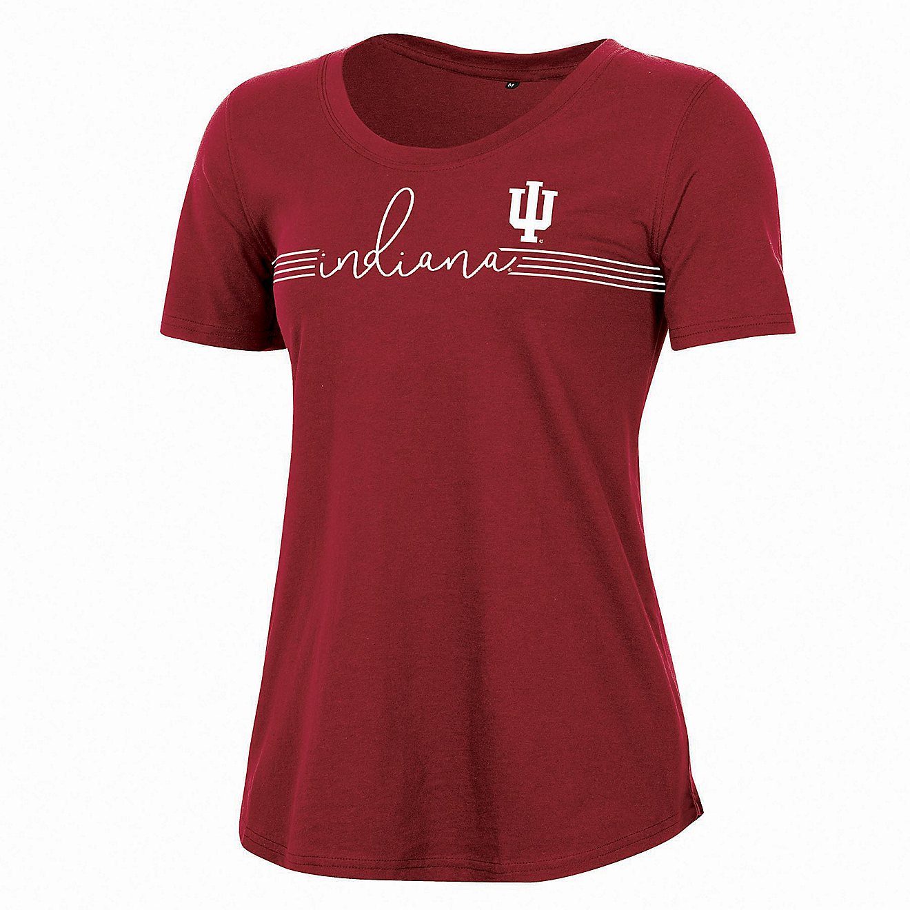 Champion Women's Indiana University Relaxed Script Scoop Neck Short Sleeve T-shirt                                               - view number 1