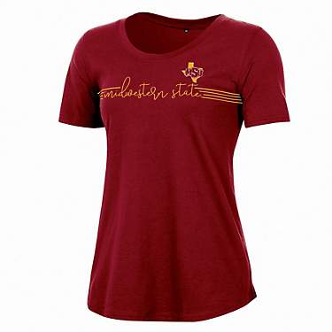 Champion Women's Midwestern State University Relaxed Script Scoop Neck Short Sleeve T-shirt                                     