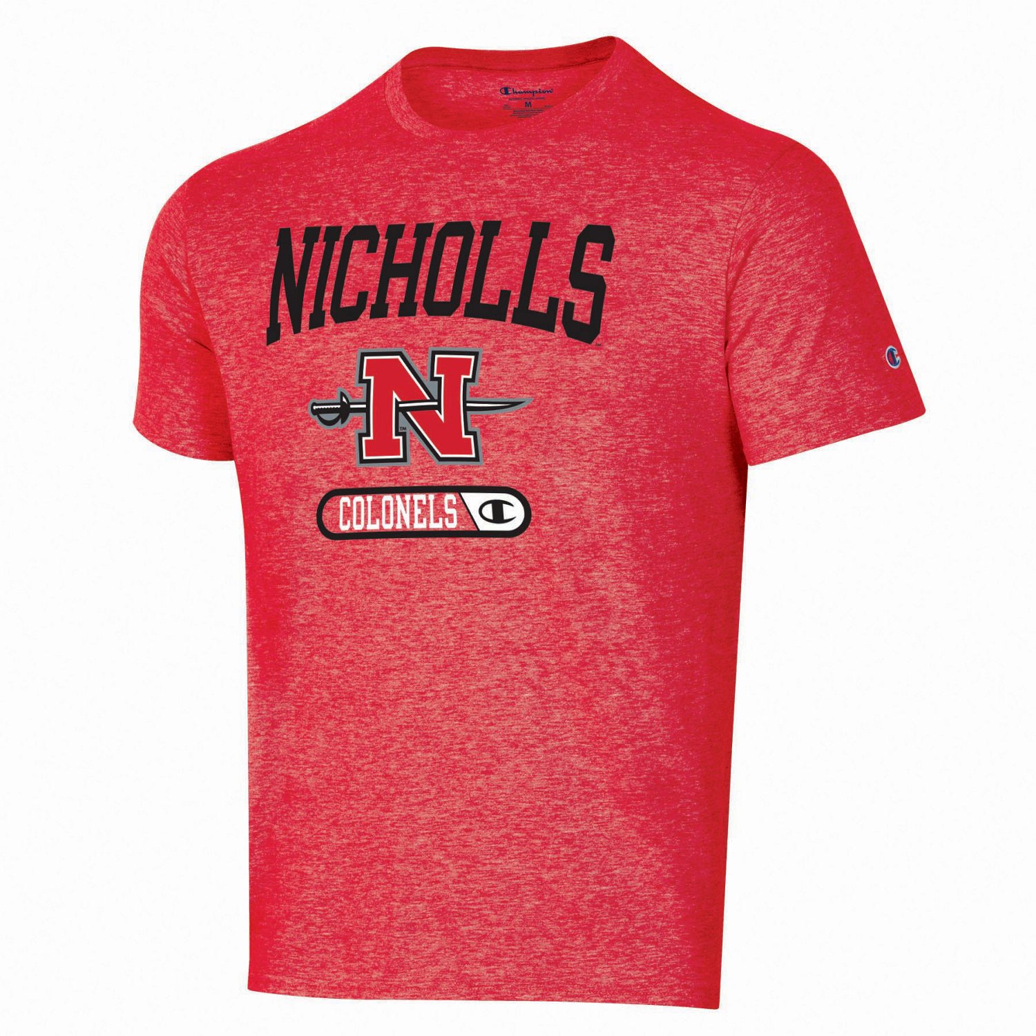 Champion Men's Nicholls State University Heathered Stripe Short Sleeve