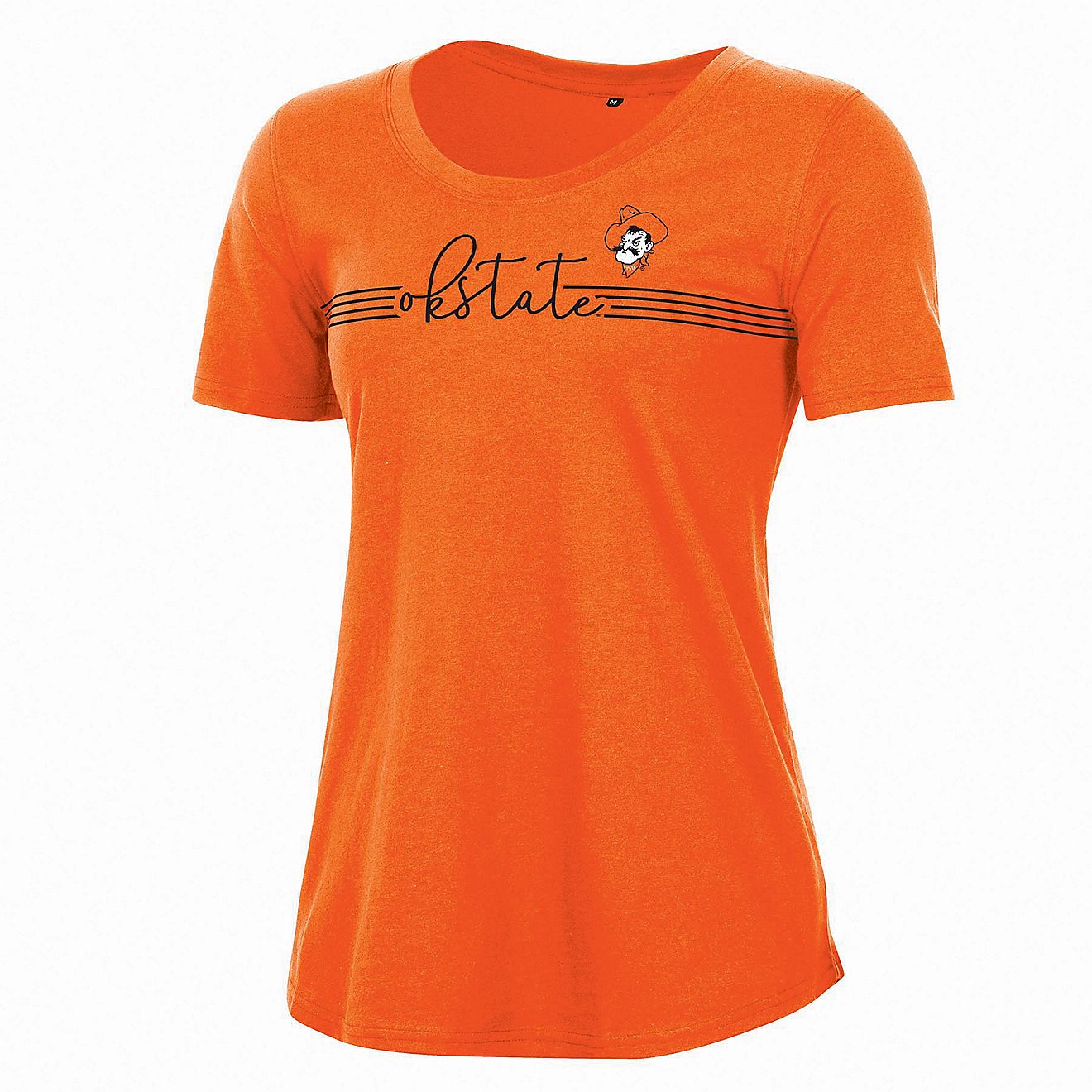 Champion Women's Oklahoma State University Relaxed Script Scoop Neck Short Sleeve T-shirt                                        - view number 1