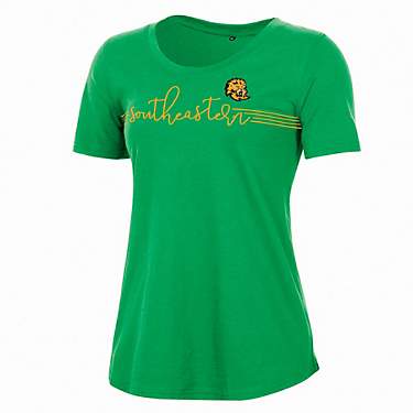 Champion Women's Southeastern Louisiana University Relaxed Script Scoop Neck Short Sleeve T-shirt                               