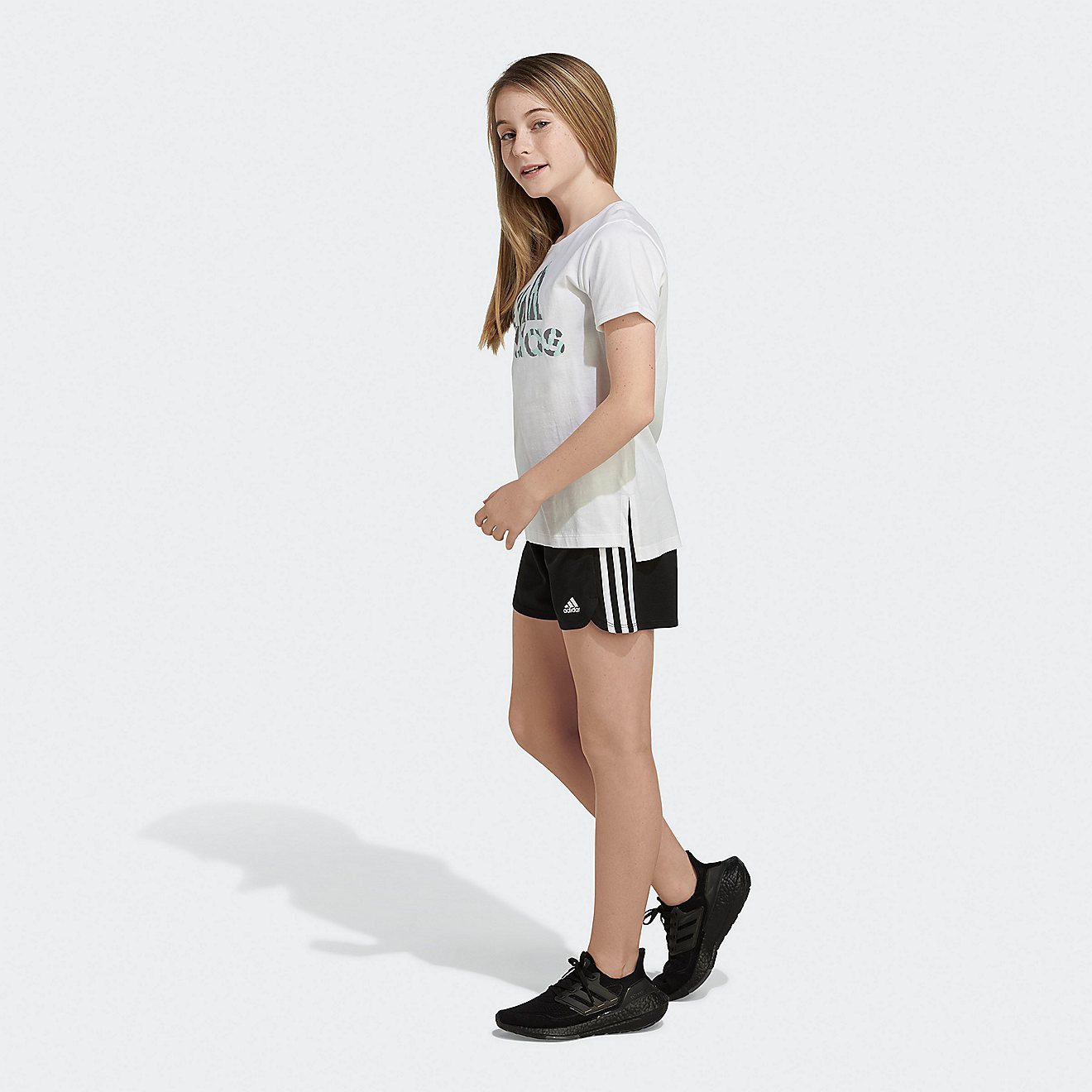 adidas Girls' Vented Graphic T-Shirt                                                                                             - view number 3