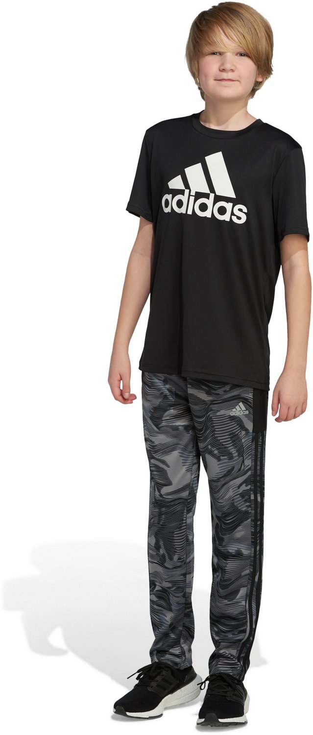 adidas Boys' Warped Camo Pants Academy