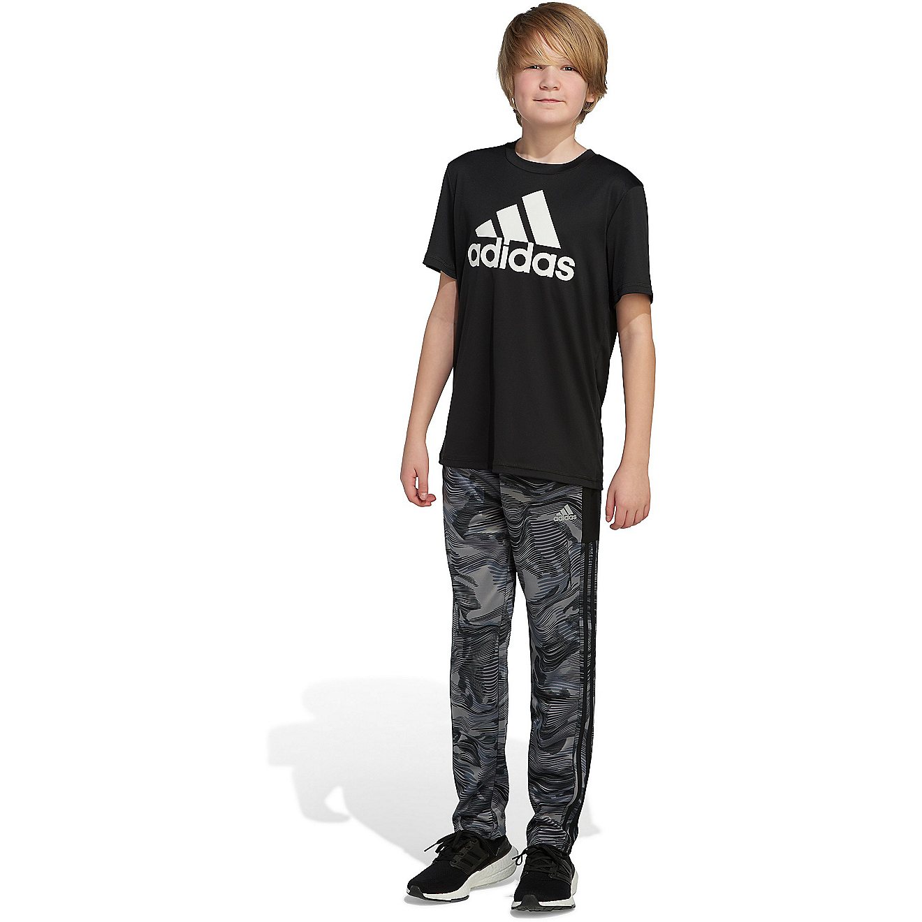 adidas Boys' Warped Camo Pants                                                                                                   - view number 3
