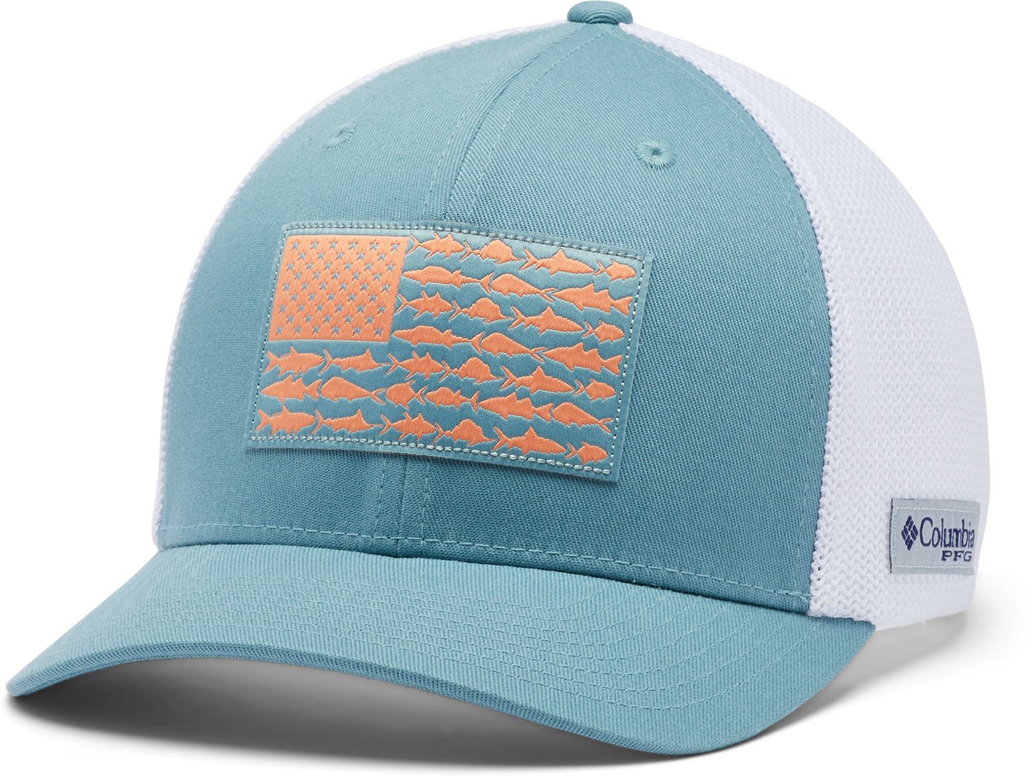 Columbia Sportswear Men's PFG Mesh Fish Flag Ball Cap | Academy