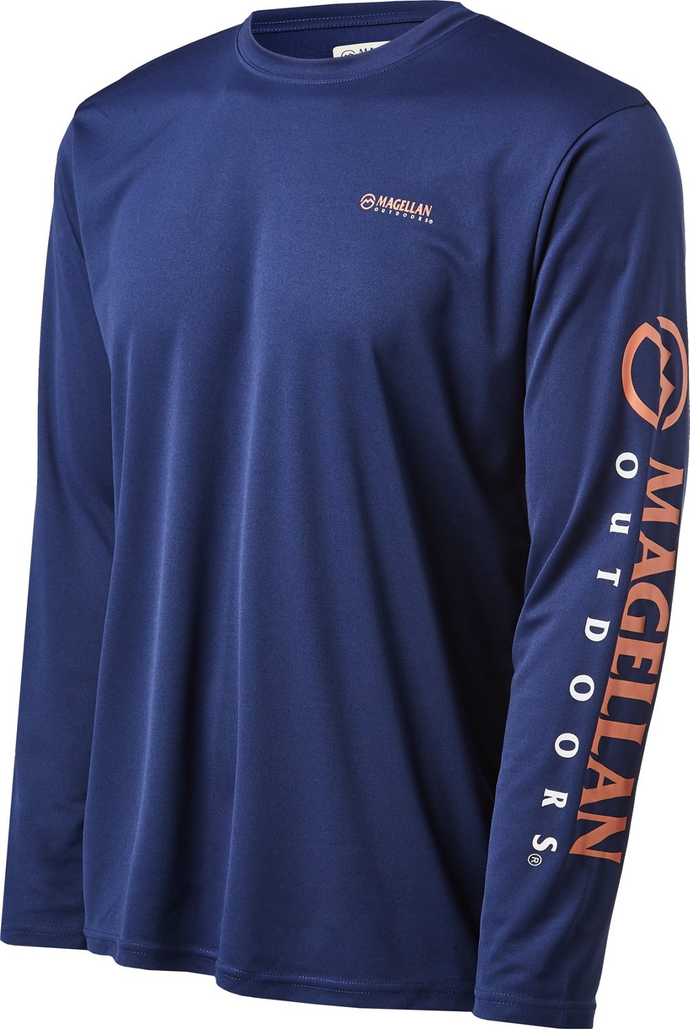 Magellan Outdoors Men's Casting Crew Long Sleeve Fishing Shirt Academy