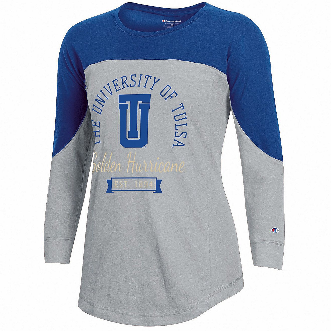 Champion Women's University of Tulsa Oversize Football Long Sleeve T-shirt                                                       - view number 1