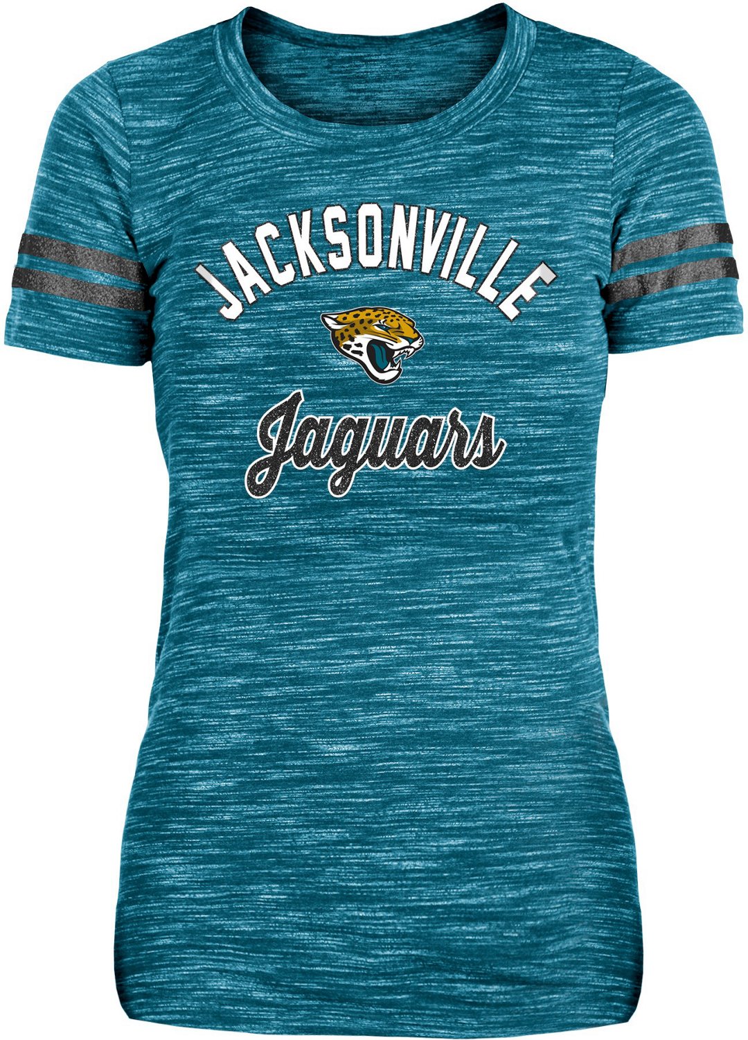 New Era Women's Jacksonville Jaguars Space Dye Short Sleeve Scoop Neck