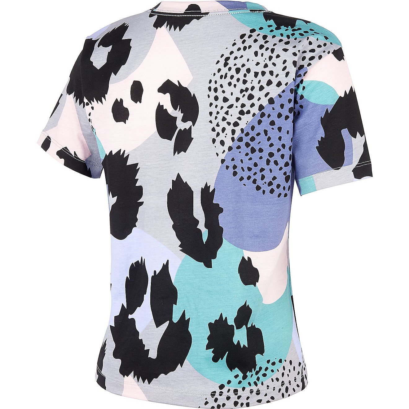 adidas Girls' Allover Print Crossover T-Shirt                                                                                    - view number 6