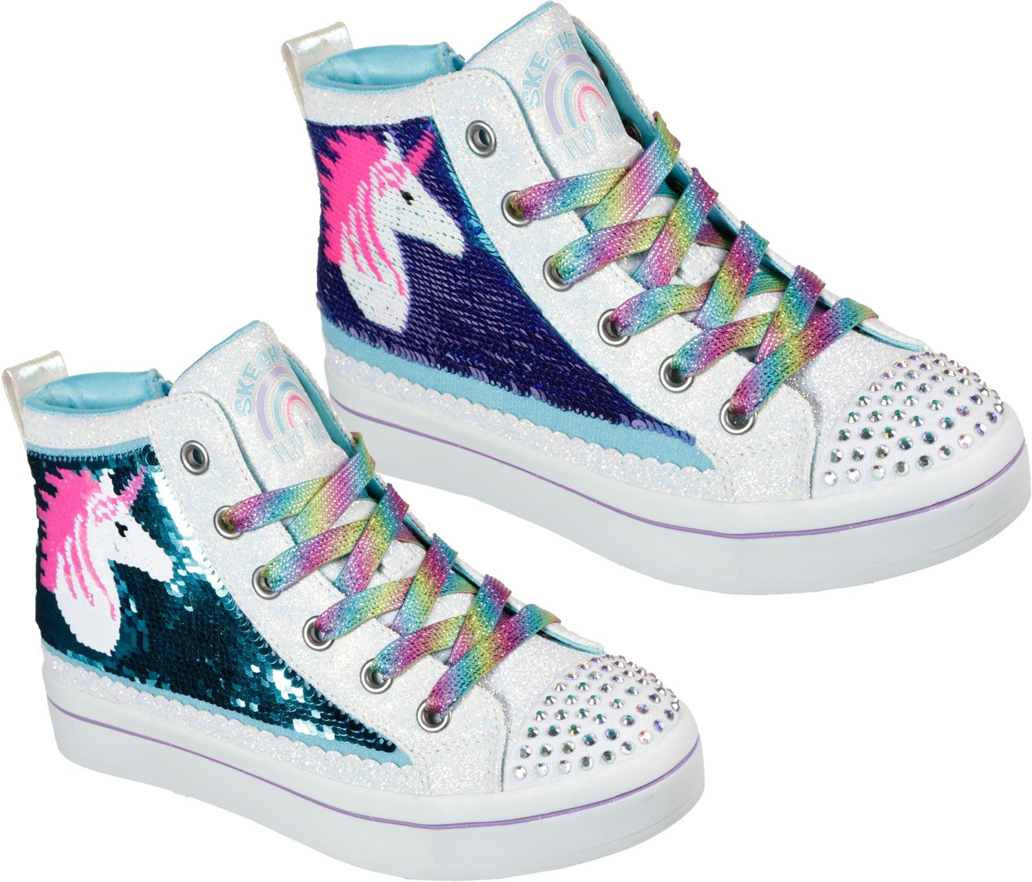 SKECHERS Girls’ Pre-School Twi-Lites 2.0 Unicorn Surprise Shoes | Academy