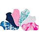 BCG Girls’ Tie-Dye Stars and Solids No Show Socks 6 Pack                                                                       - view number 1 image