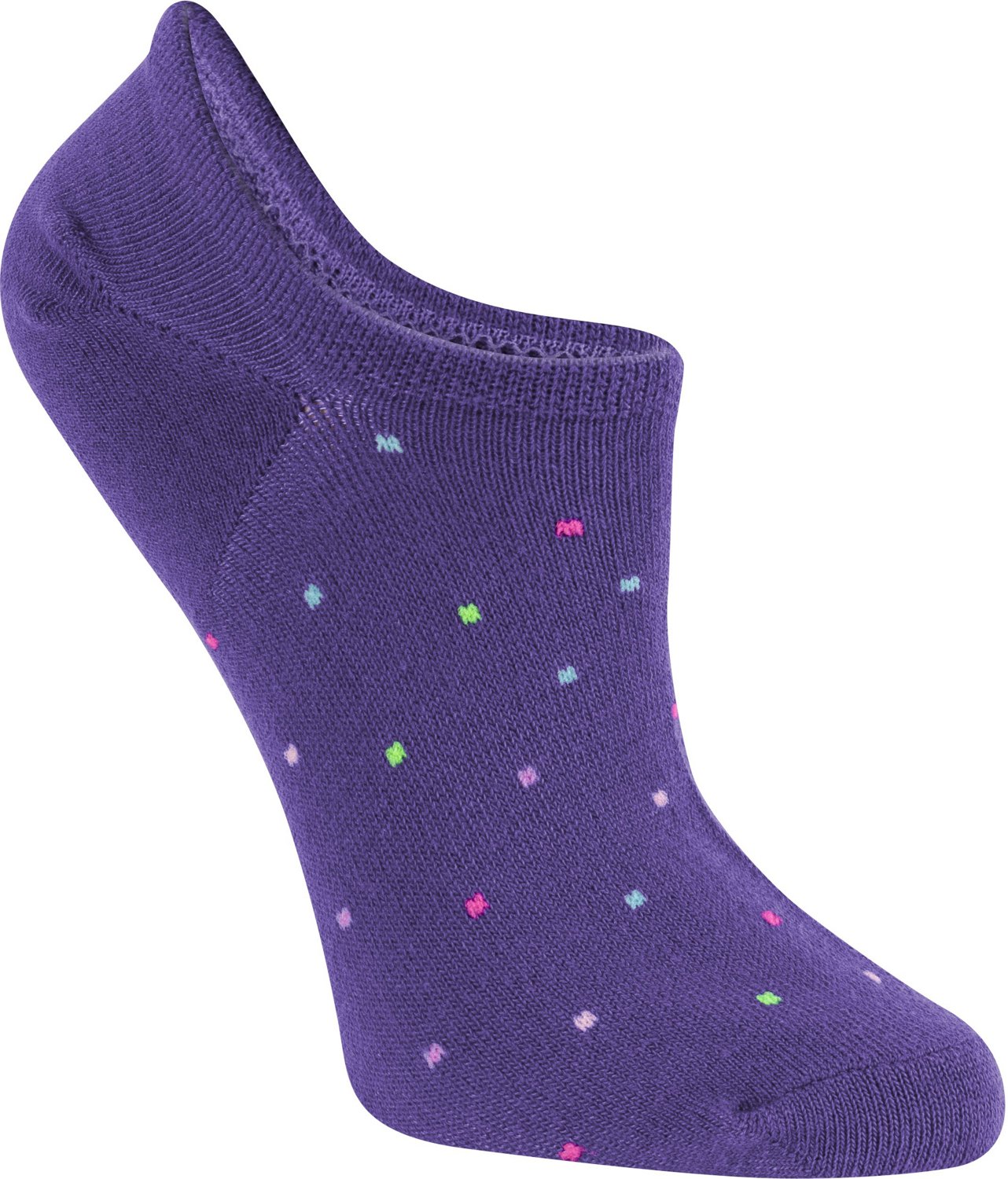 BCG Women’s Footie Ultimate Hidden Dots No Show Socks 6 Pack Academy