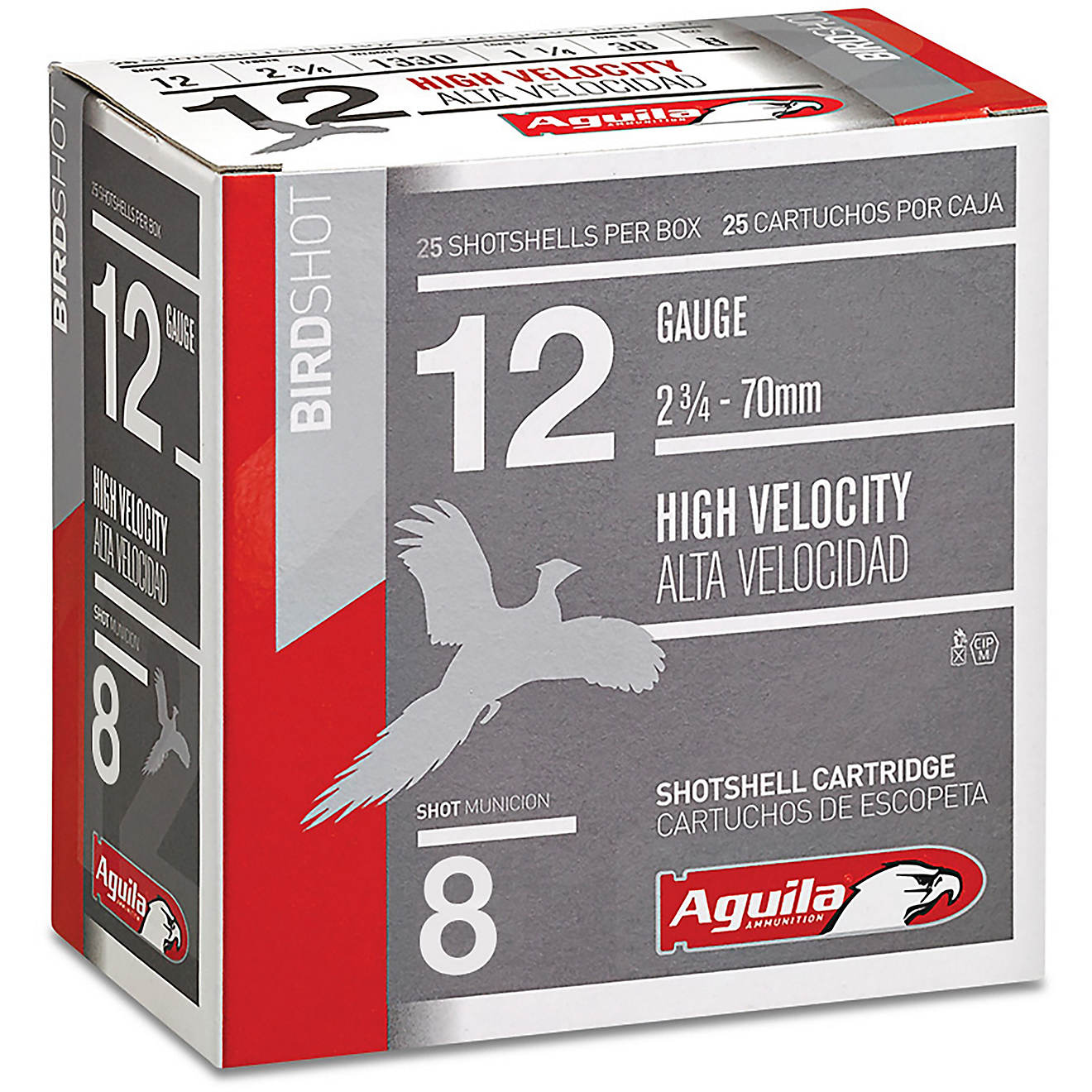 Aguila Ammunition High Velocity Birdshot 12 Gauge Shotshells - 25 Rounds                                                         - view number 1