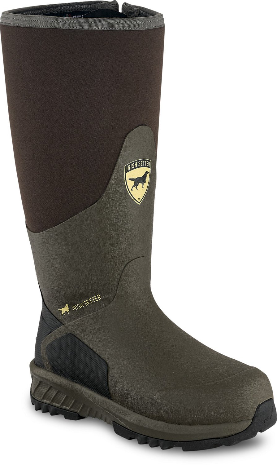Irish Setter Adults’ MudTrek 17 in Rubber Waterproof SideZip Snake