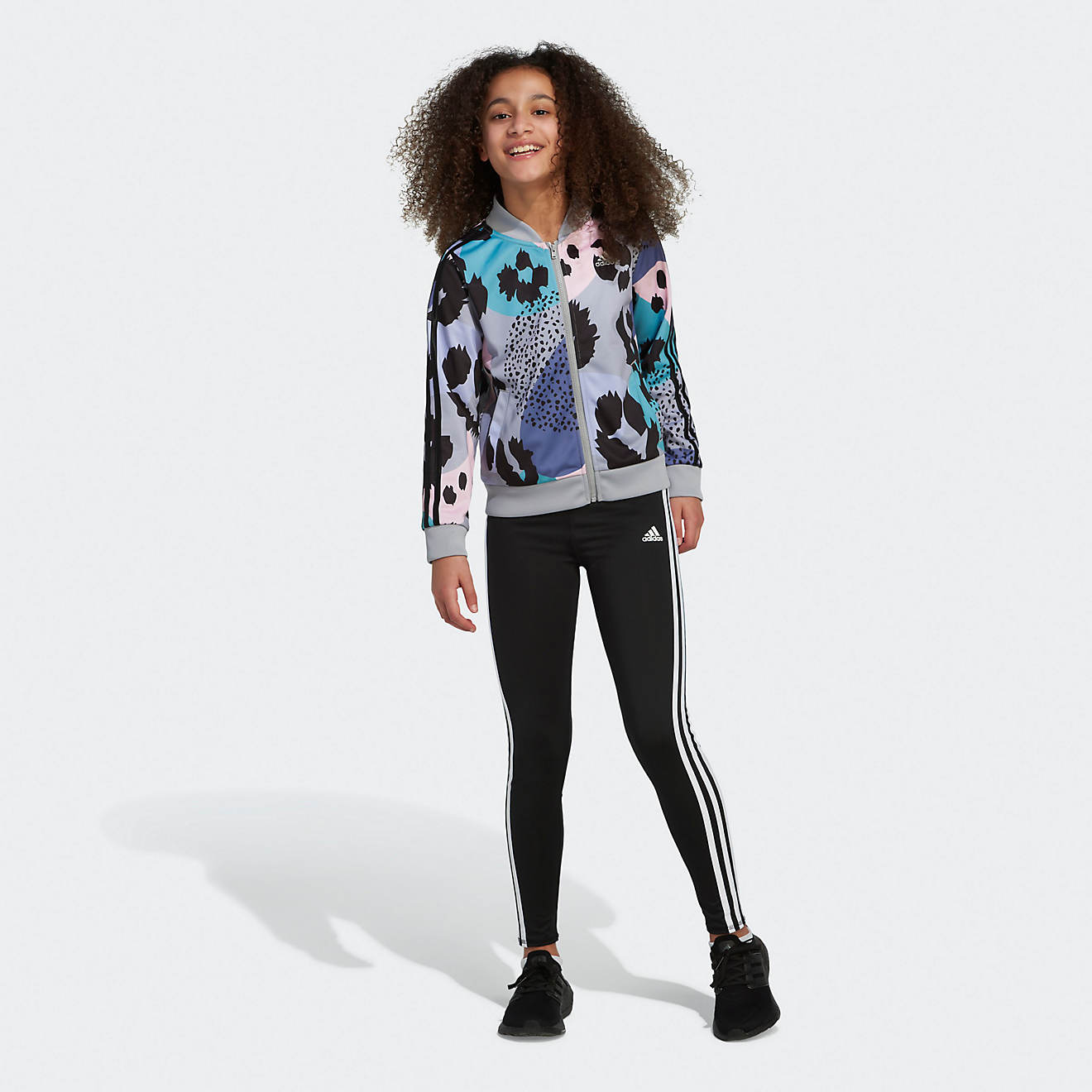 شهر ودي المقرض  adidas Girls' Zip Front Allover Print Tricot Jacket | Academy