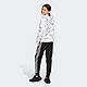adidas Girls' Allover Print Logo Fleece Hoodie                                                                                   - view number 2 image