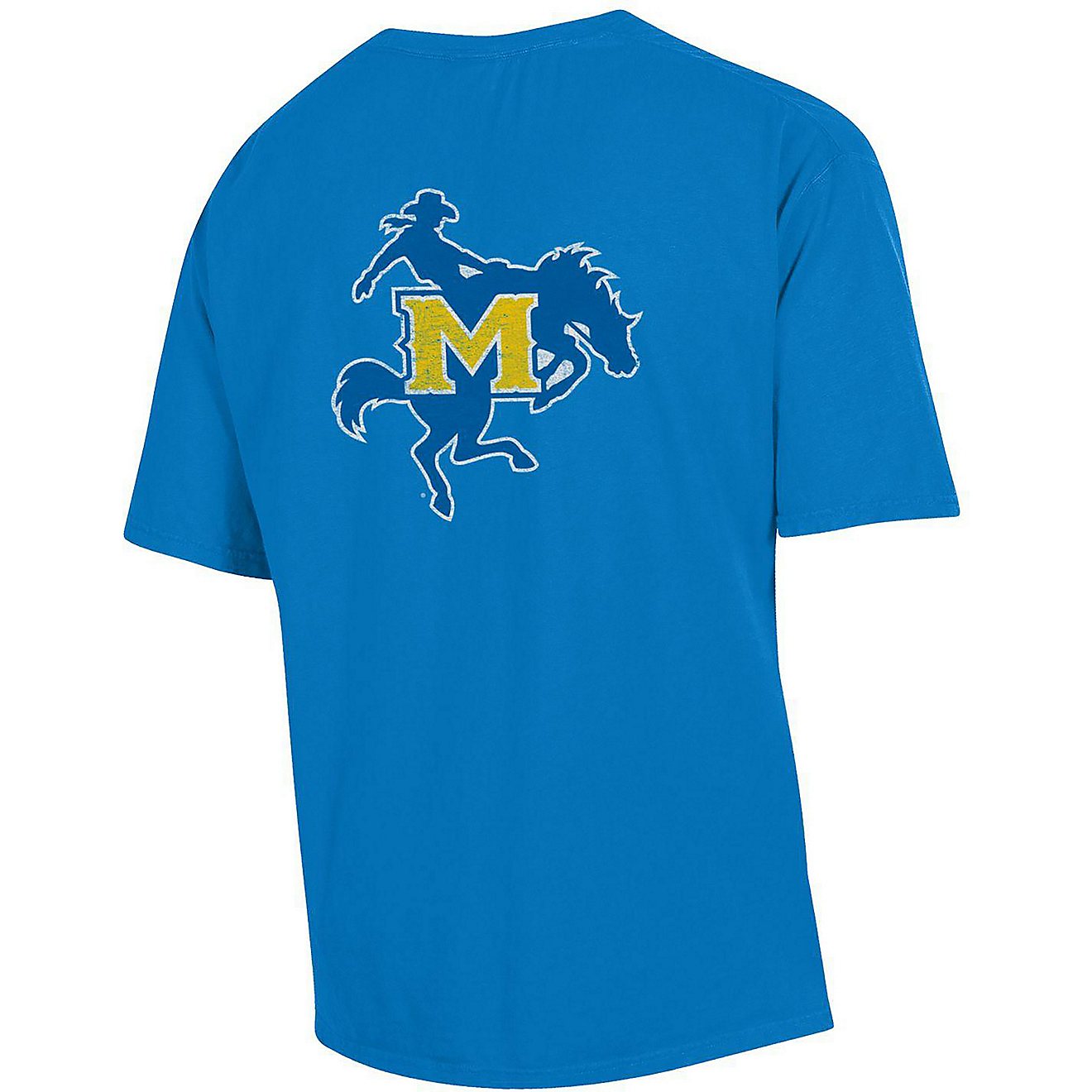 Comfort Wash Men's McNeese State University Big Mascot Short-Sleeve T-shirt                                                      - view number 1