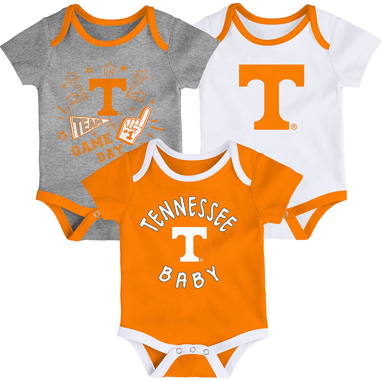 Gen2 Infants' University of Tennessee Champ Creeper 3-Pack                                                                       - view number 1
