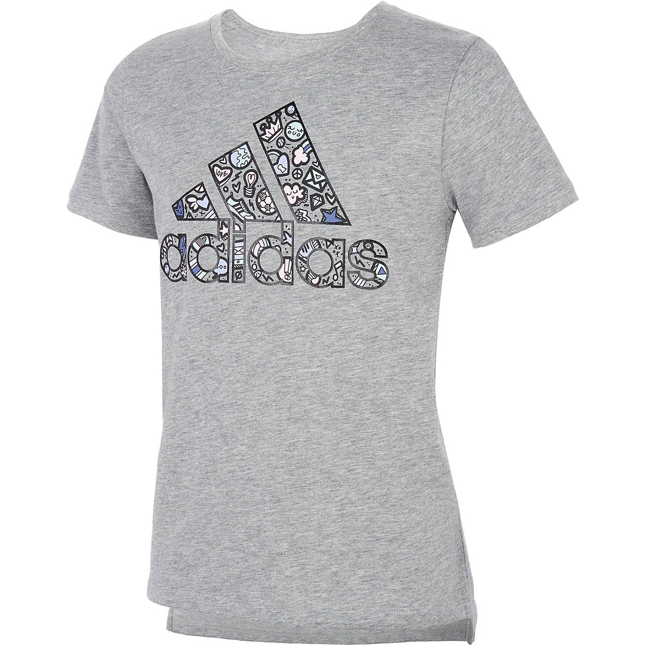 adidas Girls' Vented Graphic T-Shirt                                                                                             - view number 1