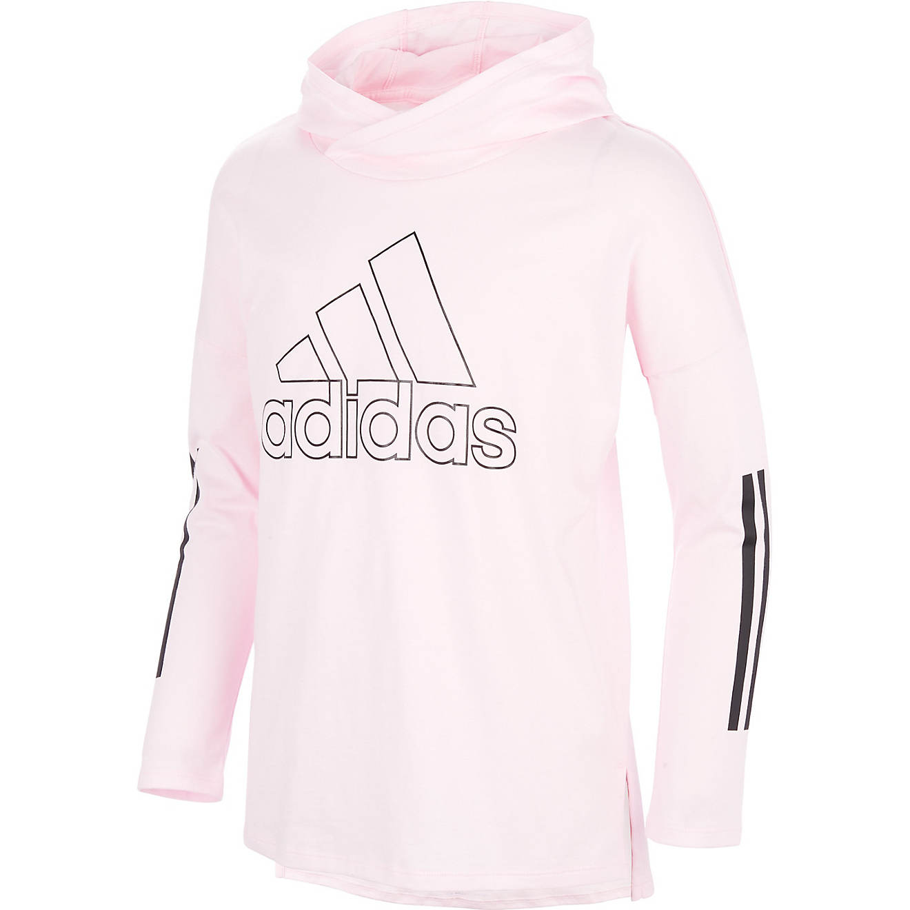 adidas Girls' Graphic Hooded Long Sleeve T-shirt                                                                                 - view number 1