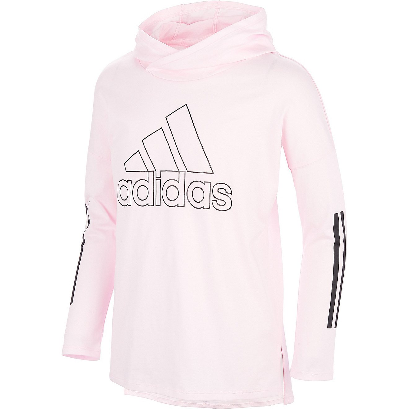 adidas Girls' Graphic Hooded Long Sleeve T-shirt                                                                                 - view number 1