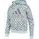 adidas Girls' Allover Print Fleece Pullover Hoodie                                                                               - view number 1 image