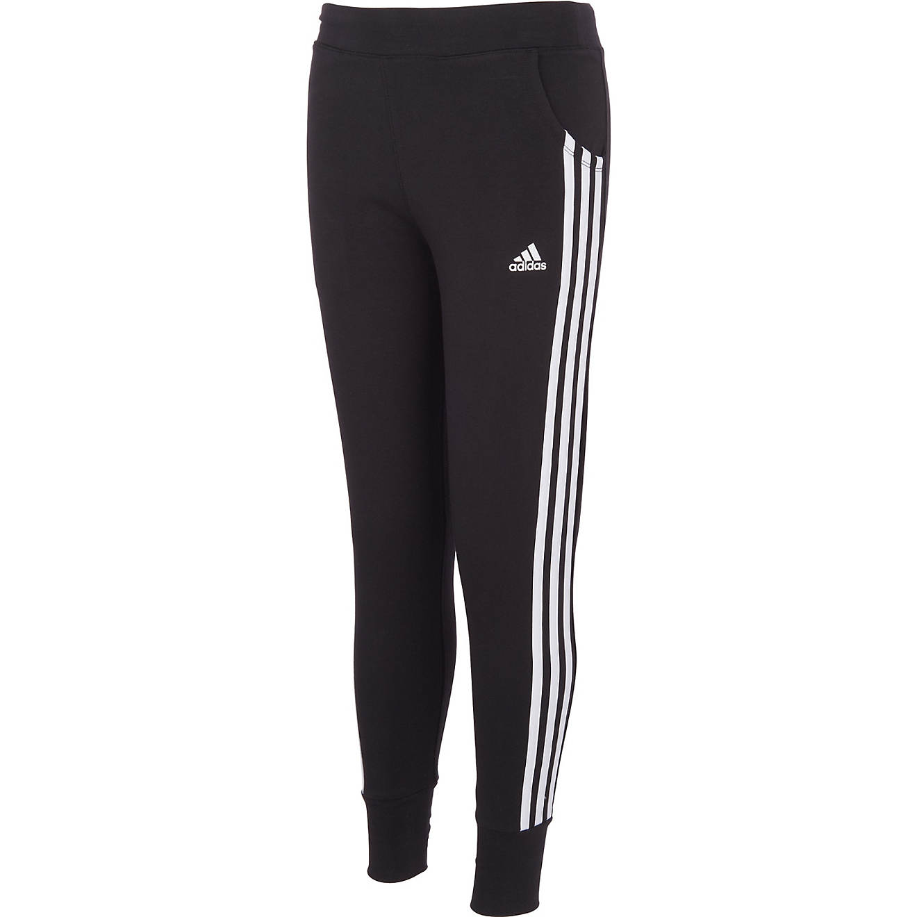 adidas Girls' Three-Stripes Cotton Joggers                                                                                       - view number 1