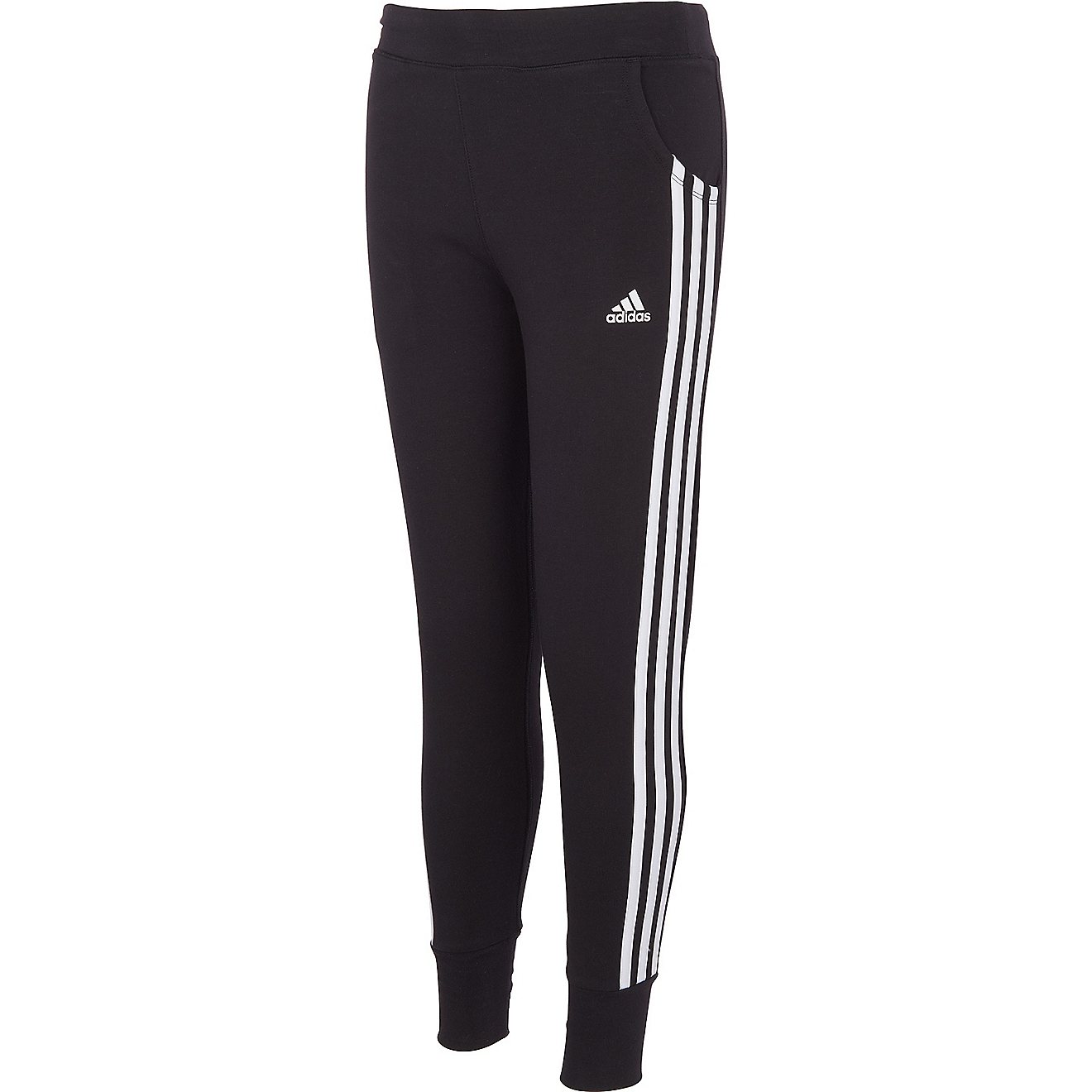 adidas Girls' Three-Stripes Cotton Joggers                                                                                       - view number 1
