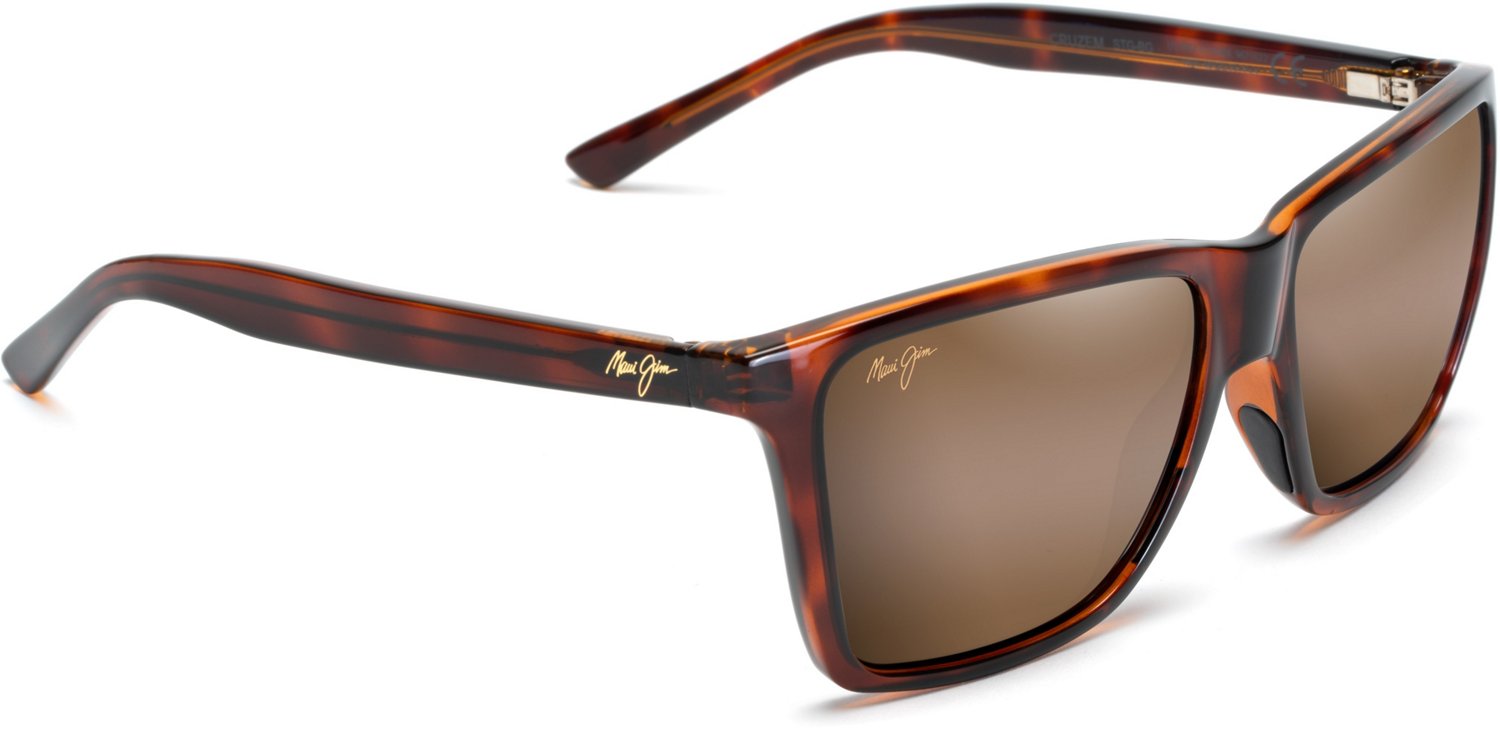 Maui Jim Men's Cruzem Polarized Wayfarer Sunglasses Academy
