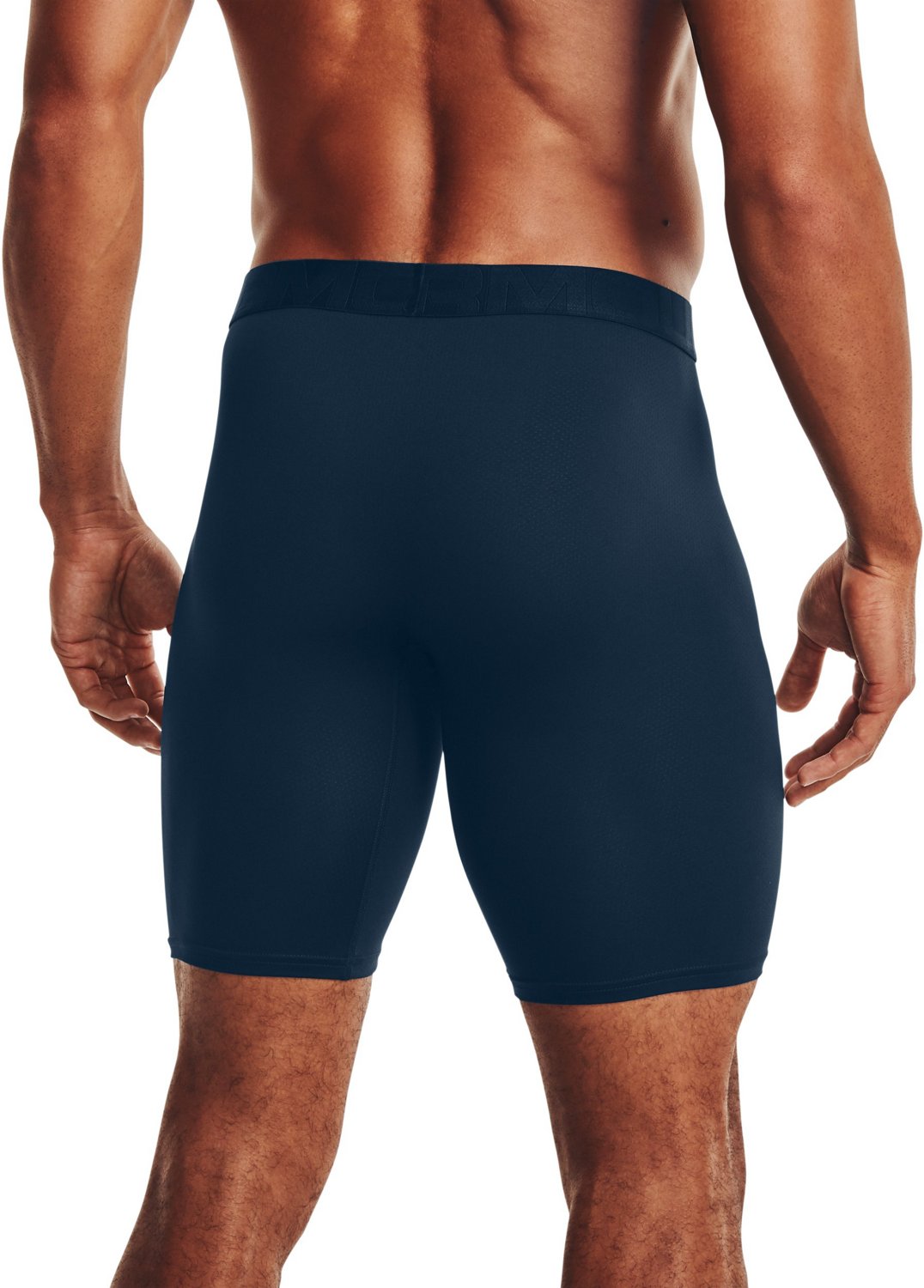 Under Armour Men's Tech Mesh Boxerjock 9 in Briefs 2Pack Academy