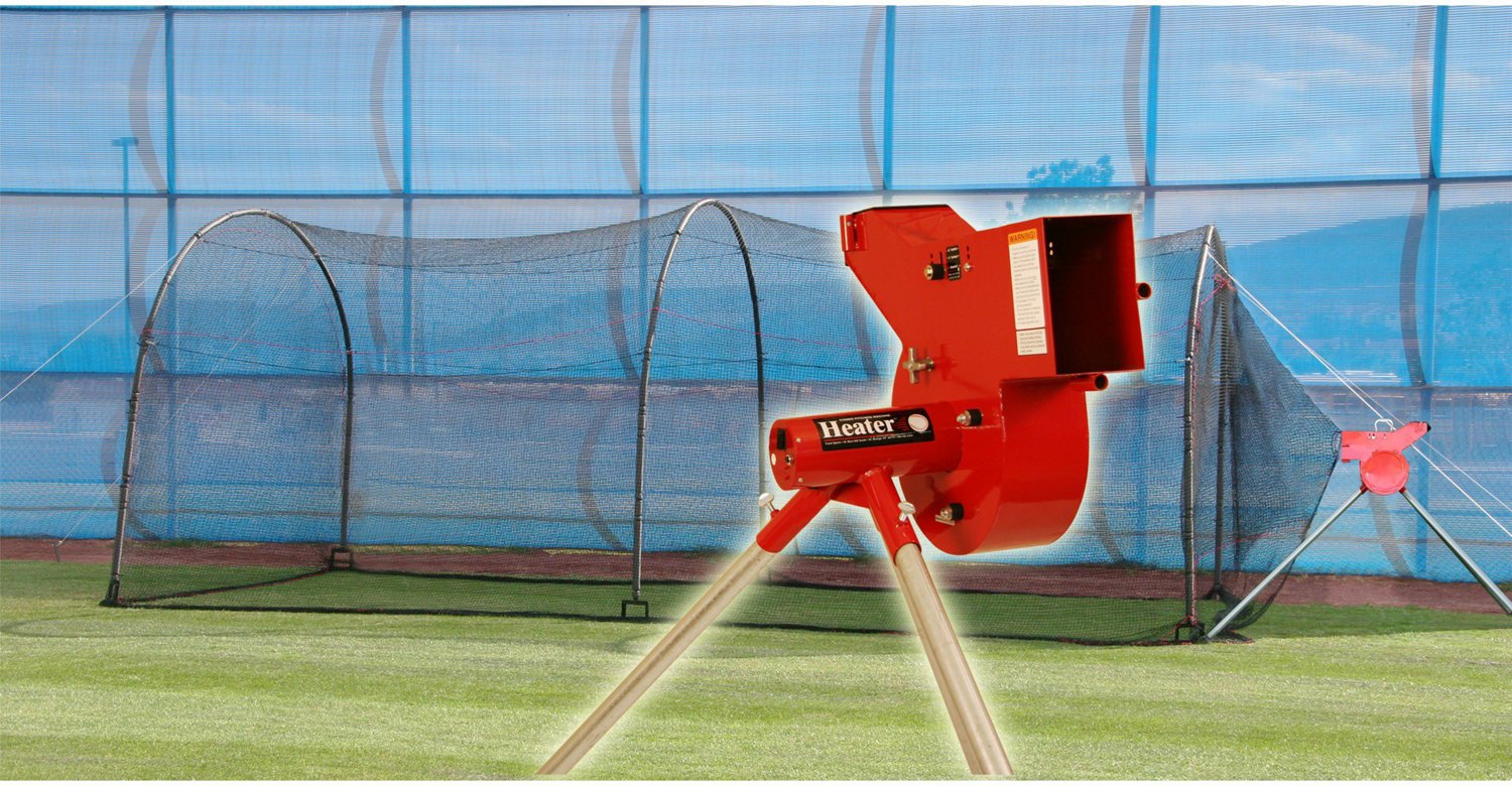 Heater Sports Baseball/Softball Pitching Machine and Home Batting Cage
