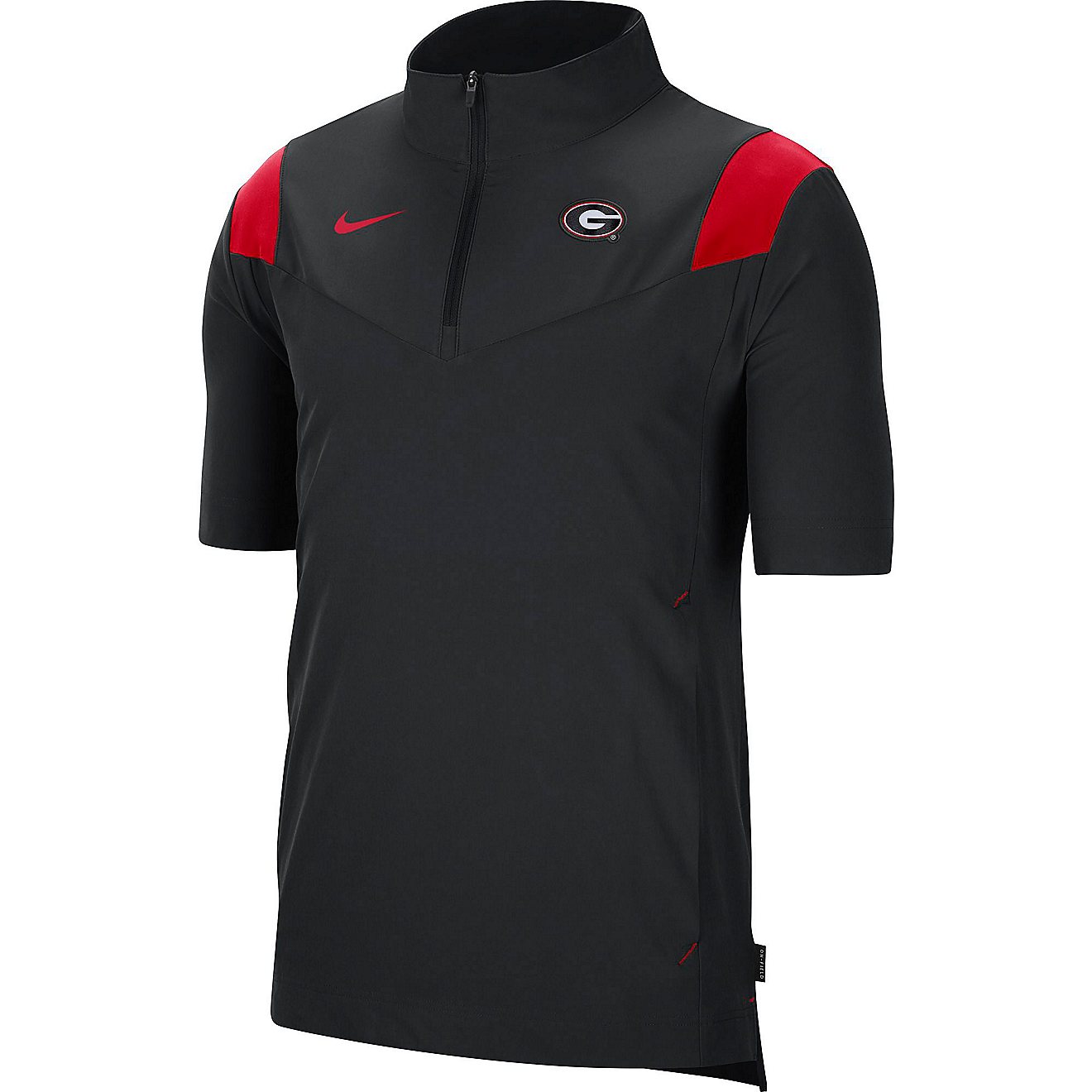 Nike Men's University of Georgia LWT Coach Short Sleeve Jacket                                                                   - view number 1
