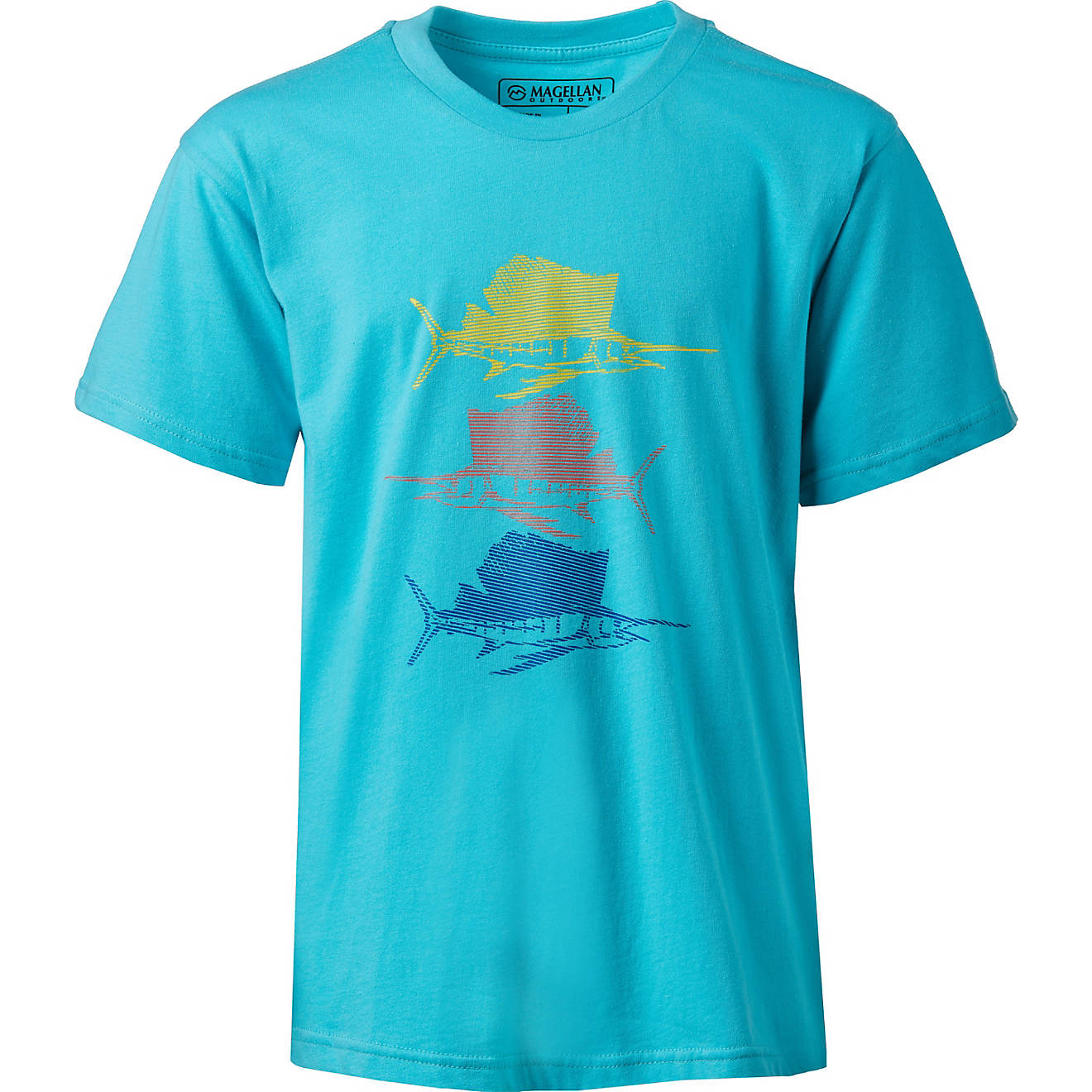 Magellan Outdoors Boys' Three Sailfish T-Shirt                                                                                   - view number 1