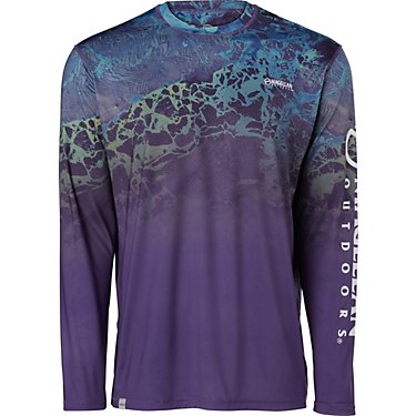 Magellan Outdoors Men's Reversible Realtree WAV3 Ombre Fishing Shirt