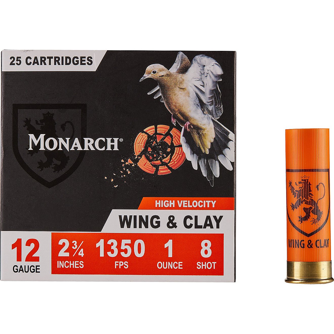 Monarch Wing & Clay 12 Gauge 1 oz Shotshells - 25 Rounds                                                                         - view number 2