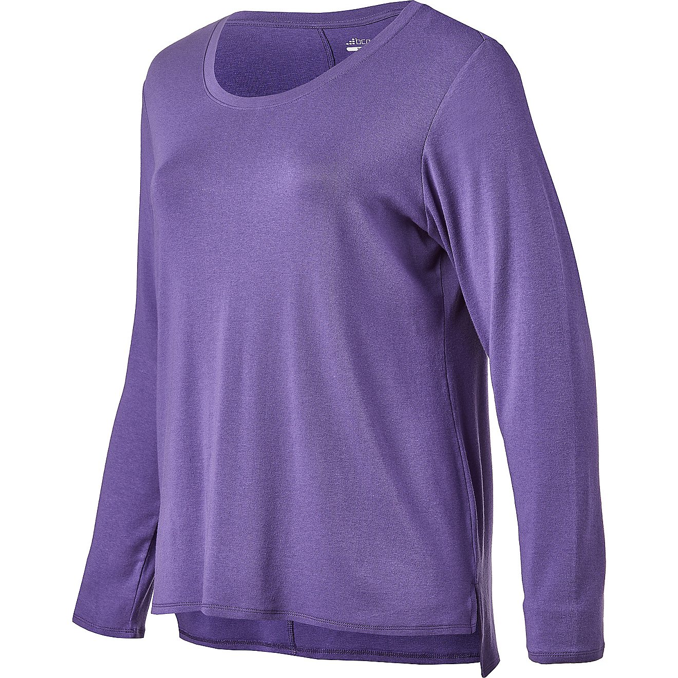 BCG Women's Horizon Solid Plus Size Long Sleeve T-shirt                                                                          - view number 1