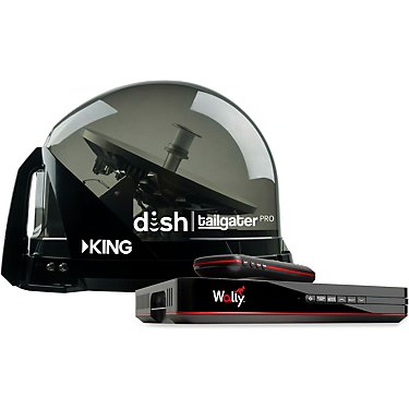KING DISH Tailgater Pro Bundle Portable/Roof Mountable Satellite TV Antenna and DISH Wally HD Receiver