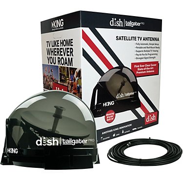 KING DISH Tailgater Pro Premium Portable/Roof Mountable Satellite TV Antenna
