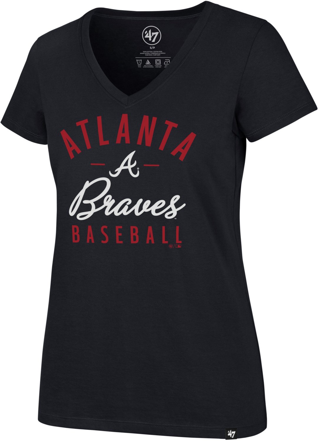 '47 Atlanta Braves Women’s Hyper Script Ultra Rival Graphic Tshirt