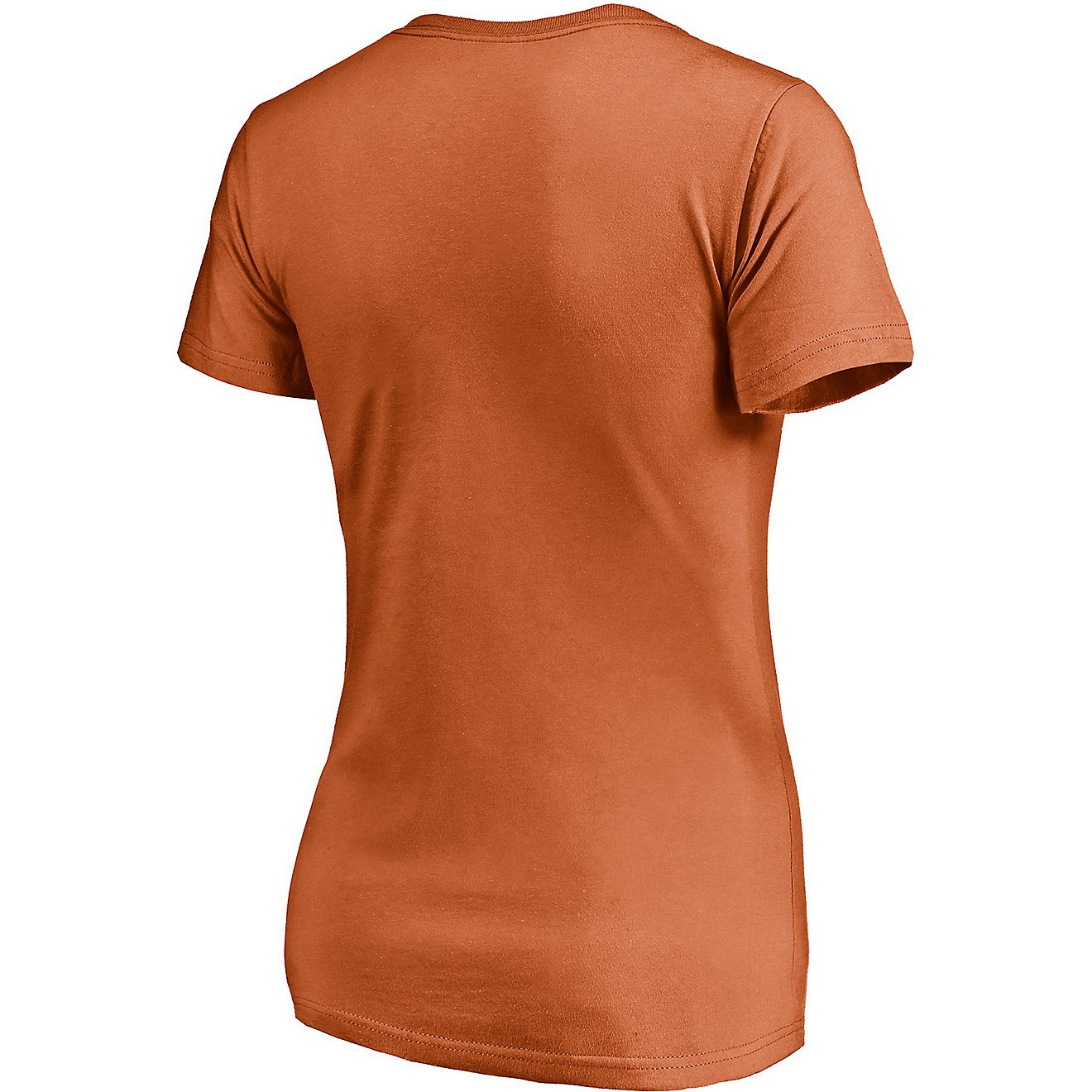 Fanatics Women's University of Texas Primary Logo V-Neck Short Sleeve T-shirt                                                    - view number 3