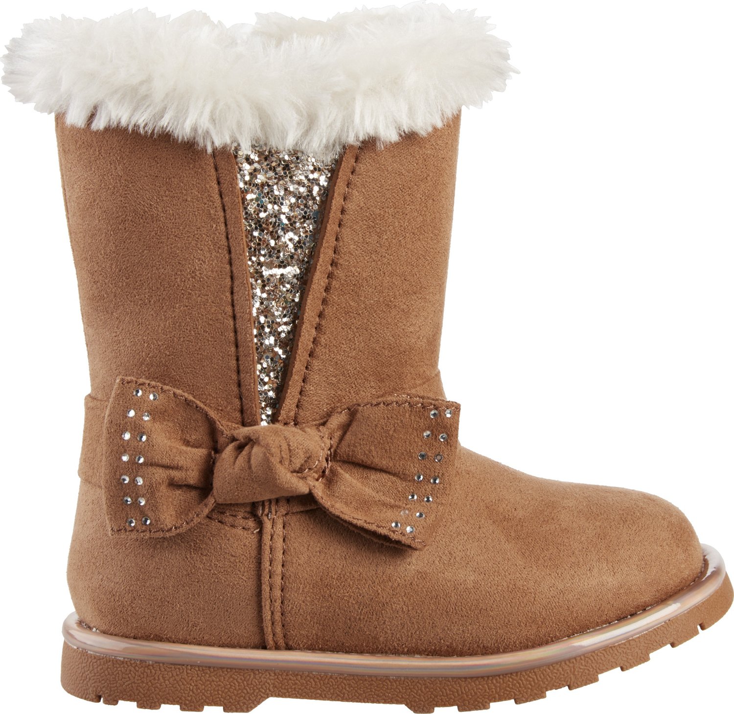 Magellan Outdoors Toddler Girls’ Glitter II Fur Boots Academy