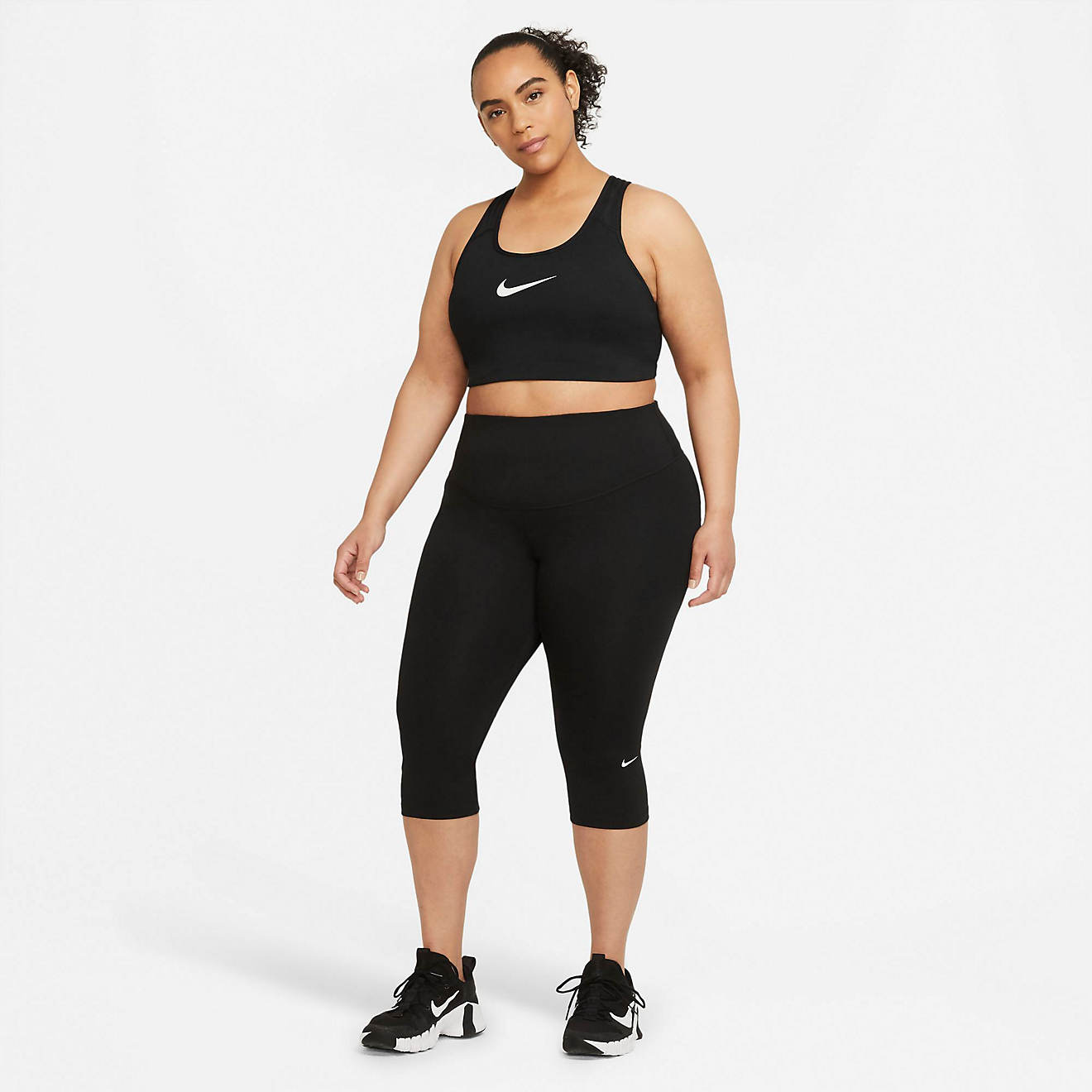 Nike Women's One 2.0 Plus Size Capri Tight Leggings                                                                              - view number 1