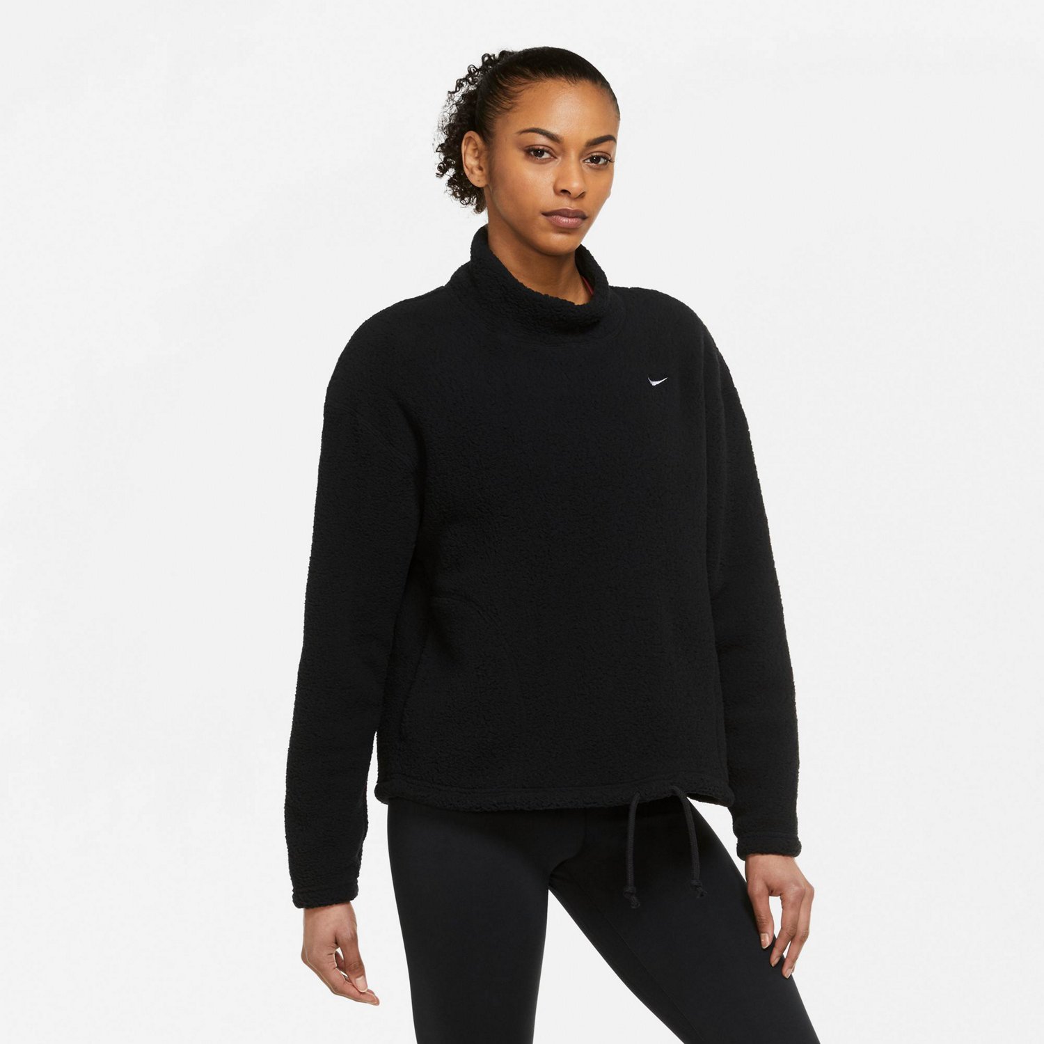 Nike Women's Therma-FIT Cozy Core Fleece Pullover Training Top | Academy