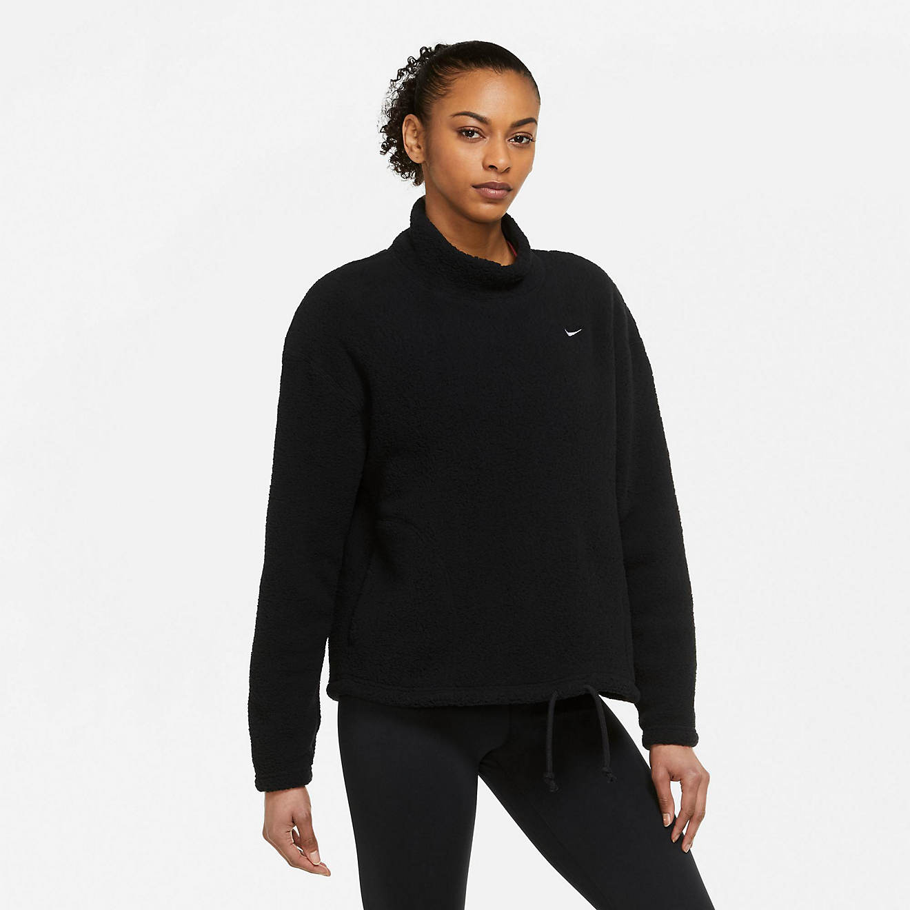 Nike Women's Therma-FIT Cozy Core Fleece Pullover Training Top                                                                   - view number 1
